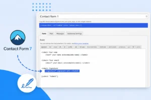 Contact Form 7 signature field